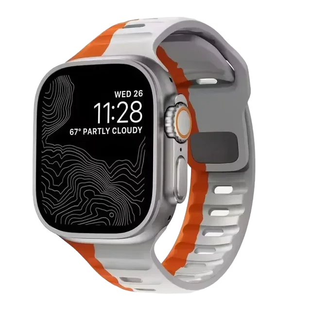 Soft Silicone Dual Strap for Apple Watch